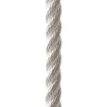 Poly ropes POL1209044006 250 m Улучшенная веревка из полиэстера Белая White 6 mm 