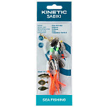 Kinetic F174-194-039 Sabiki Fish Fry Рыболовное Перо Серебристый Pearl / Orange Fry
