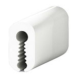 Tessilmare 6566070 20 m Отделочный профиль Бесцветный White 3-5 mm