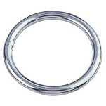 Euromarine ANNR1050 A4 Полированное круглое сварное кольцо Серебристый Grey 10 x 50 mm