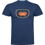 Kruskis CA65500486C075 Футболка с коротким рукавом Fresh Crab Голубой Denim Blue XL
