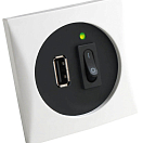 USB port 5 V white, 14.494.01