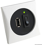 USB port 5 V white, 14.494.01