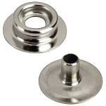 Seadog line 354-2991101 Защелка-люверс Серебристый Nickel Plated Brass 6.35 mm