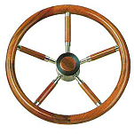 Savoretti 4345240 Teak Ручка руля Wood Spooks Золотистый Brown / Bronze 400 mm 