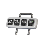 Держатель дисплея Scanstrut Helm Pod SPH-4I-W наклон на 7° для 4 навигационных приборов и автопилотов с креплением из нержавеющей стали белый