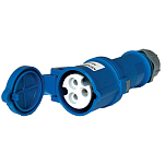 Philippi 600036502 2+PE 230V 50Hz 16A Женский штекер  Blue / White 133 x 52 x 72 mm