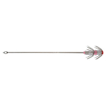 ZunZun 220204 Джиг-приманка для осьминога с двойной короной 20 Mm Серый Silver