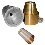 Martyr anodes CMLAEC6000 Ось Beneteau Анод Золотистый 60 mm 