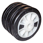 Forniture nautiche italiane 3030710 15 mm Боковой ролик  Black / White 110 x 80 mm 