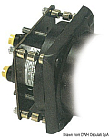 Flange f.hydraulic steering gear Ultraflex square, 45.270.04