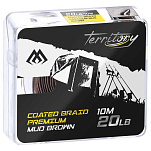 Mikado AMC-CBP30M/B Coated Premium Плетеная леска 10 м Черный Mud Brown 30 Lbs 
