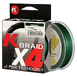 Kolpo 0438001-12 Kx4 300 m Плетеный  Green 0.120 mm