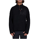 Salty crew 20335235-BLK-S Флисовая кофта с полумолнией Ebbtide Черный Black S