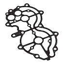 Прокладка под крышку головки Yamaha 40X, Omax 66T11193A0_OM
