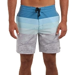 Pelagic 1001232001-LGY-34 плавательные шорты Cortez Open Seas Print Light Grey 34