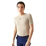 Café du cycliste B-BSS-LILIAN-M-PEGY-L Базовый слой с коротким рукавом Liliane Pearl Grey L