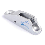 Стопор щелевой с направляющим нижним роликом Clamcleat Racing Junior MK1 CL230 82x18x23мм из алюминия для тросов Ø3-6мм