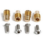 Pike n bass 247308 4 Inserts Brass Watertight M8 + Screw Золотистый Golden M8 