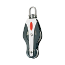 Купить Блок лонготакельный универсальный Ronstan AP40 RF41500 шкивы Ø40/24мм 400/1000кг для троса Ø8мм с вертлюгом и скобой 7ft.ru в интернет магазине Семь Футов