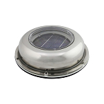 Вентилятор Solatron Incorporation SVT-012S 30002 215x100мм 19,8м³/ч на солнечных батареях нержавеющая сталь/пластик