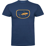 Kruskis CA65500486C074 Футболка с коротким рукавом Fresh Tuna Голубой Denim Blue XL