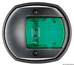 Бортовой огонь светодиодный Sphera Design Compact 12 LED зелёный 112,5° 12 В 0,8 Вт 80 x 42 x 70 мм в чёрном корпусе для судов до 12 м, Osculati 11.448.02