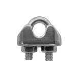 Forniture nautiche italiane 606168 Зажим для канатов из нержавеющей стали Серебристый Silver 8 mm 