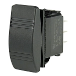 Bep marine 1001809 DPDT Contura 20A 12V 15A 24V 1/4´´ Вкл-выкл-вкл двухполюсный переключатель Black