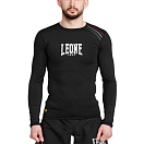 Купить Leone1947 ABX808/01/XXL Компрессионная рубашка Flag Черный Black 2XL 7ft.ru в интернет магазине Семь Футов