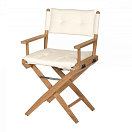 ARC REGISSEUR Складной стул из тикового дерева / кремовый / непромасленный
