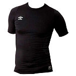 Umbro 62536U-060-M Базовый слой с коротким рукавом Basela Crew Core Черный Black M