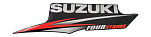 Наклейка капота Suzuki DF4-15 \"Suzuki\" левая сторона 6145391J40000