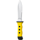 Купить Mac 1414324 Nostromo Нож Серебристый  Yellow / Black 285 mm  7ft.ru в интернет магазине Семь Футов