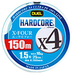 Duel 605191 Hardcore X4 Плетеный 150 m Бесцветный Milky Green 25 Lbs 