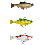 Savage gear 63724 3D Roach Pulsetail 130 Mm 38.5g 2 Единицы Многоцветный Rudd