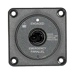 Bep marine 80-724-0007-00 Дистанционный параллельный аварийный переключатель MDVS Черный 724