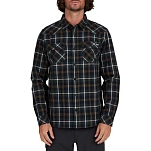 Salty crew 21435041-BLK/SPU-S Фланелевая рубашка с длинным рукавом Herdsman Коричневый Black Spruce S