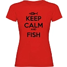 Купить Kruskis 11502145ls086 Футболка с коротким рукавом Keep Calm And Fish Red 30x25x2 7ft.ru в интернет магазине Семь Футов