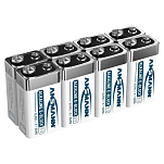 Ansmann 1525-0004 Block 1525-0004 Щелочная батарея 9V 8 единицы измерения Серебристый White