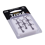 Westin T108-007-069 Rigged Trout Тройной Крючок  Black 6