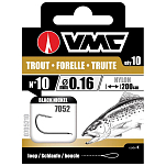 VMC 070524 Trout Связанные Крючки 200 см Черный Black Nickel 4 
