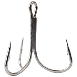 Mustad ITG77AP-TS-1/0-6A Тройной крючок In-Line Grip Серебристый Titan Steel 1/0