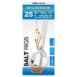 SPRO 004740-00324-00000-00 Salt Metal Boom Связанные Крючки Бесцветный Worm 8 