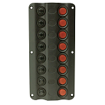 Seachoice 50-12341 Switch Panel LED 8 Gang Черный  Black