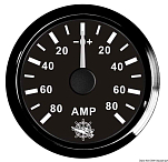 Ammeter w/shunt 80 A black/black, 27.320.24