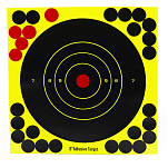 Mjoelner hunting 10319021180 Самоклеящаяся бумажная мишень Black / Red / Yellow  Hunt
