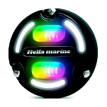 Hella marine 265-016148001 подводный светодиодный светильник Apelo A2 RGB Бесцветный Charcoal Lens / Silver 3000 Lumens