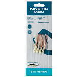 Kinetic F110-133-246 Sabiki Hokkai Рыболовное Перо Бесцветный Copper Flash