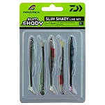 Daiwa 15100715 Мягкий приманка Real Slim Shady Live Set 105 mm 4 Единицы Baby Zander / Gold Perch / Real Perch